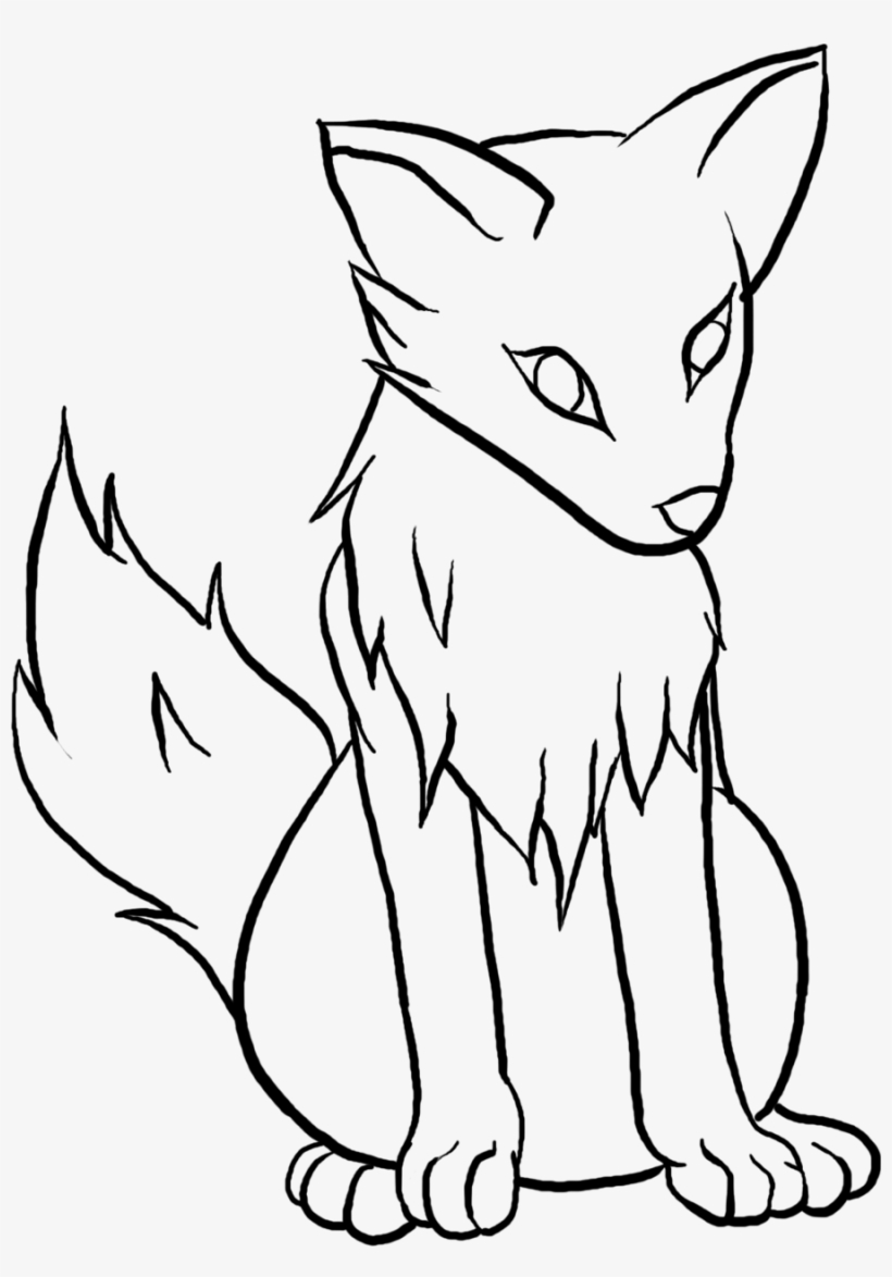 820x1174 Wolf Clipart Easy