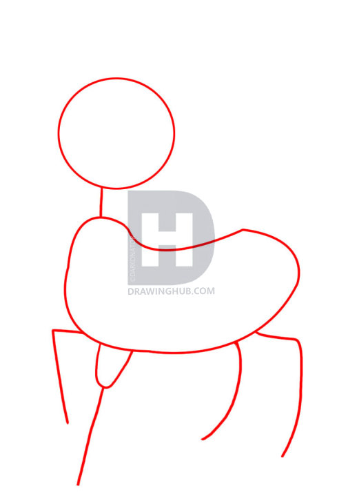 505x720 How To Draw Rudolph The Red Nosed Reindeer, Step