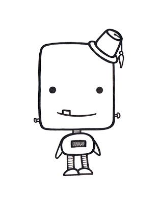 Easy Robot Drawing | Free download on ClipArtMag