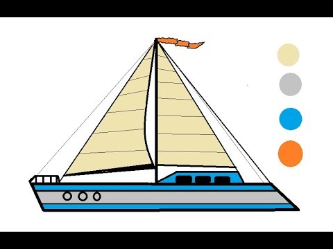 480x360 How To Draw A Sail Boat Very Easy