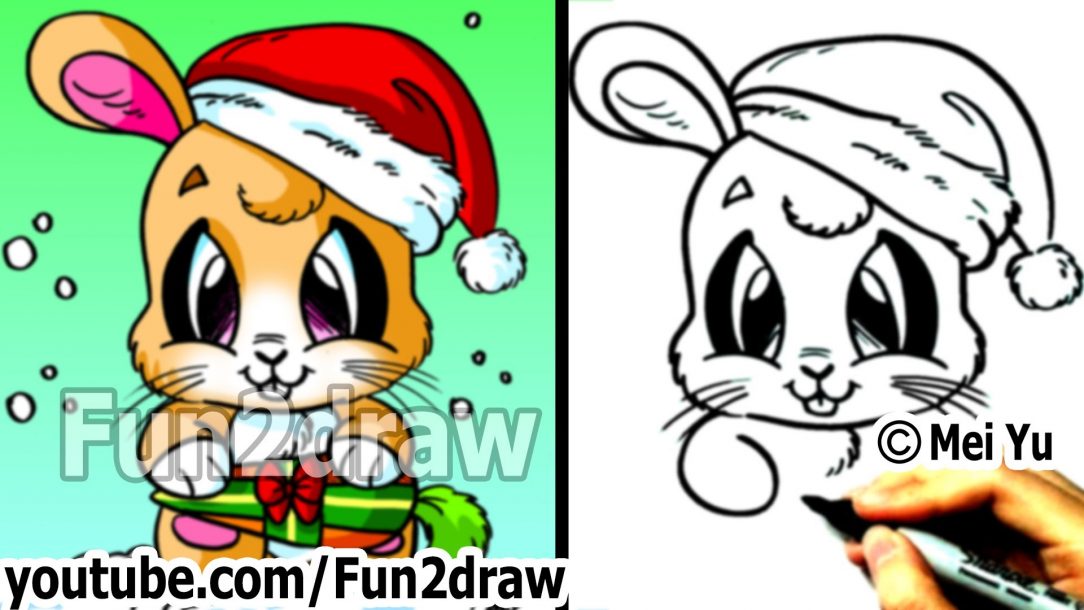 1084x610 Easy Christmas Santa Drawing Of A Hat Claus Step
