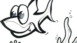 266x150 How To Draw A Shark Easy Step