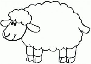 300x210 Sheep Drawing For Kids Farm Sheep