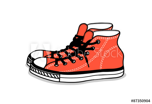 500x343 Drawing Of Sports Shoes Youth Easy Footwear
