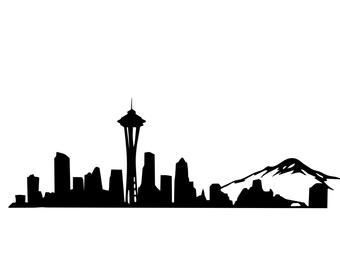 340x270 Seattle Skyline Etsy