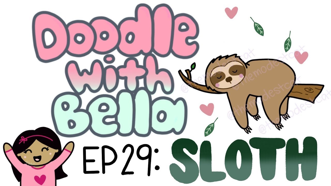 1280x720 How To Draw A Sloth Doodle With Bella Ep