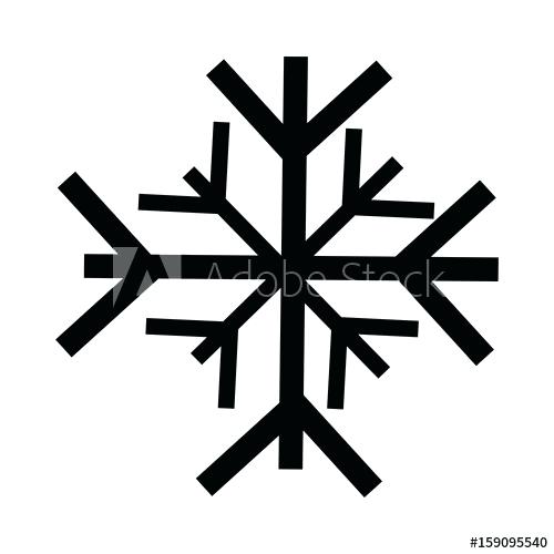 500x500 Snowflake Cartoon Cheerful Snowflake Cartoon On White Background