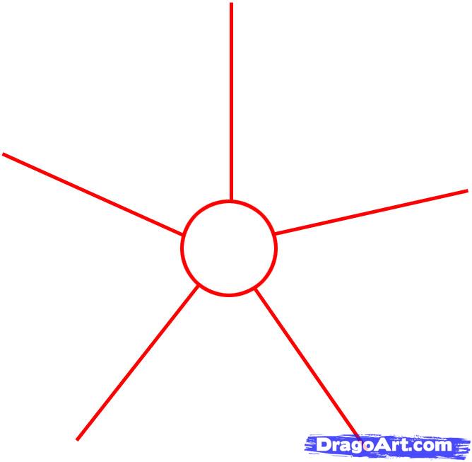 668x653 Draw An Easy Snowflake, Step