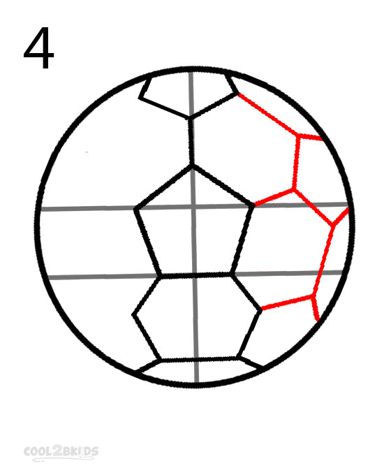 550x680 How To Draw A Soccer Ball