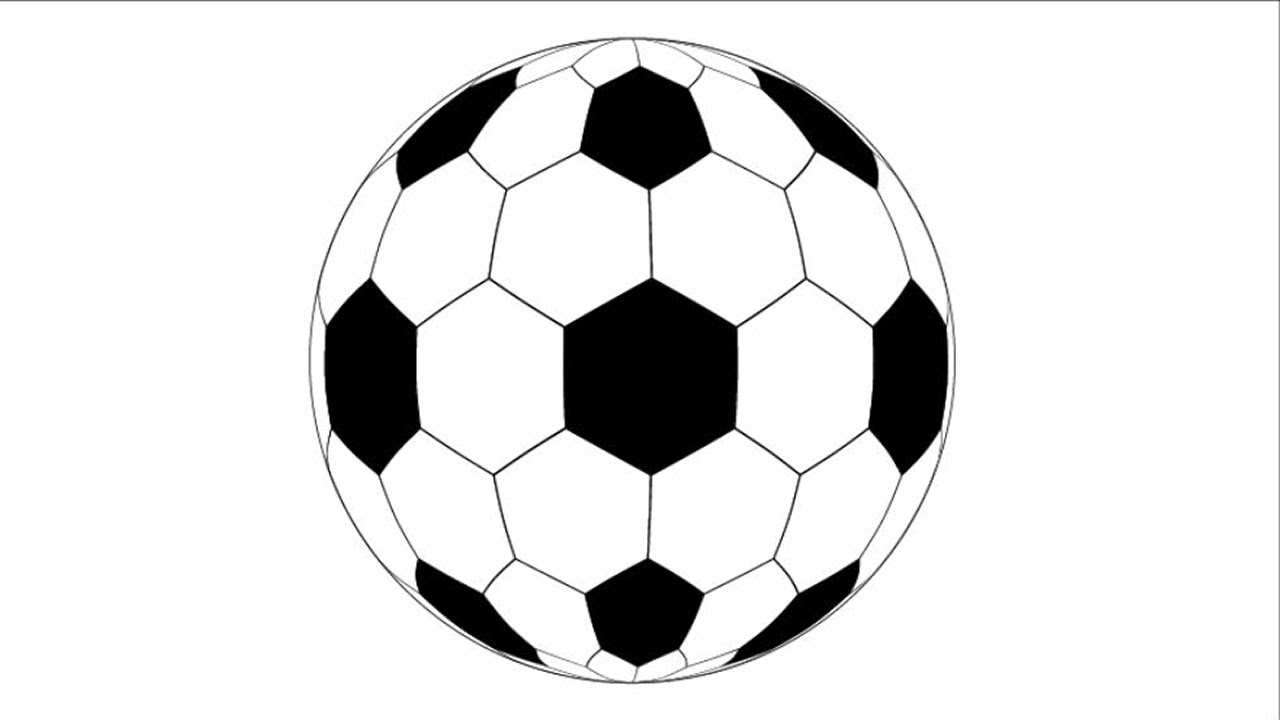 1280x720 How To Draw A Soccer Ball In Adobe Illustrator