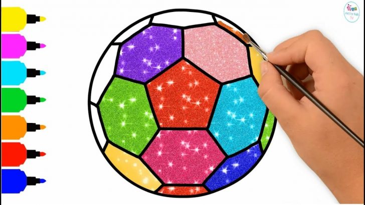 728x410 Soccer Ball Drawing Easy Steps Images Of A And Net Cartoon I