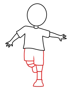 250x325 Drawing A Soccer Cartoon Player