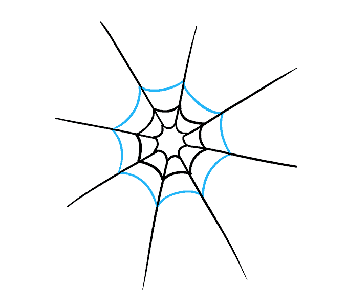 678x600 How To Draw How To Draw A Spider Web With Spider In A Few Easy