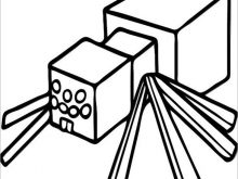 220x165 minecraft spider drawing printable spider minecraft colouring