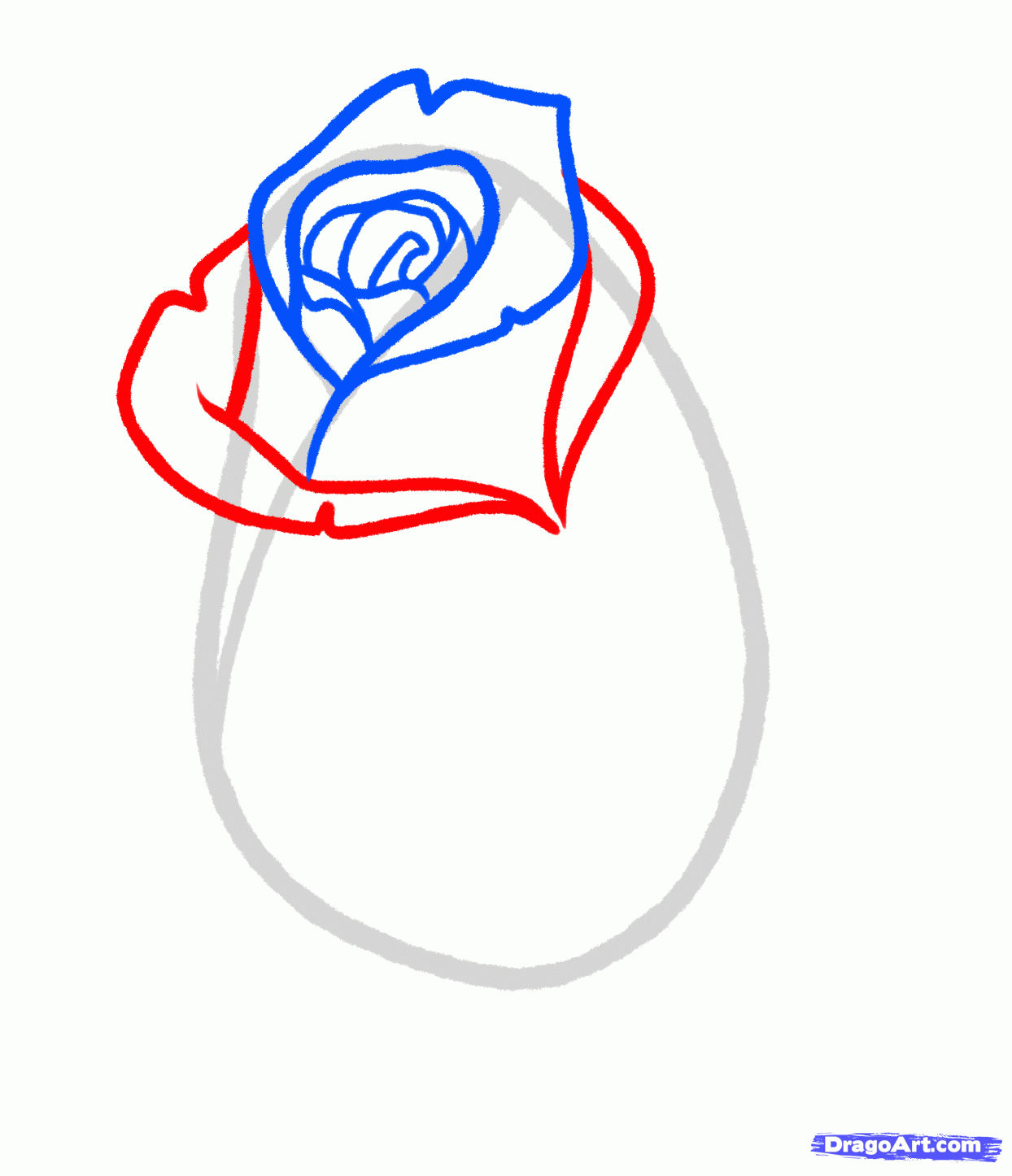 1244x1446 draw a rose bud, rose bud, step