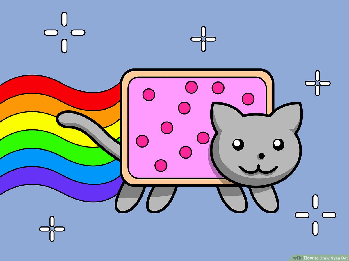 1200x900 How To Draw Nyan Cat Steps