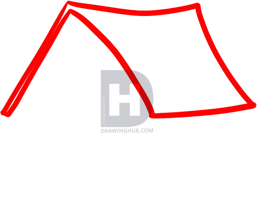 835x683 How To Draw A Dog House, Step
