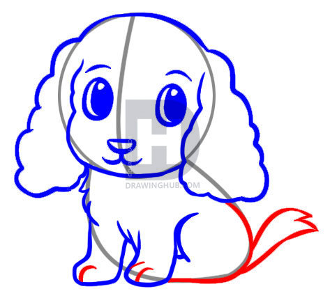 473x428 How To Draw An Easy Dog, Step