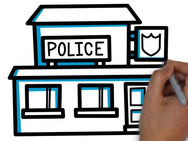 640x480 Train Station Clipart Easy Drawing