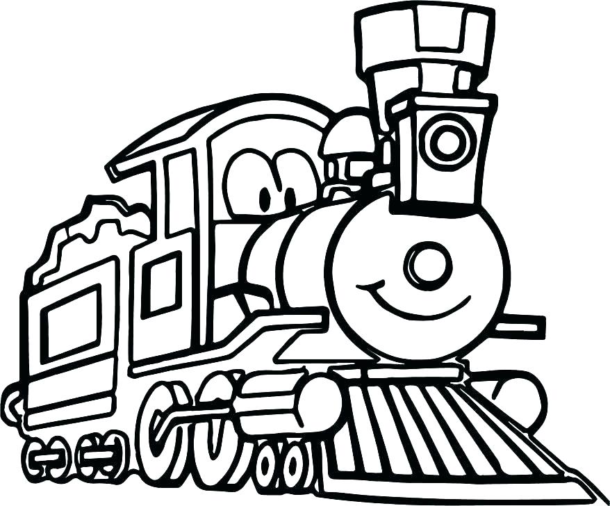 878x728 Draw A Steam Train Coloring