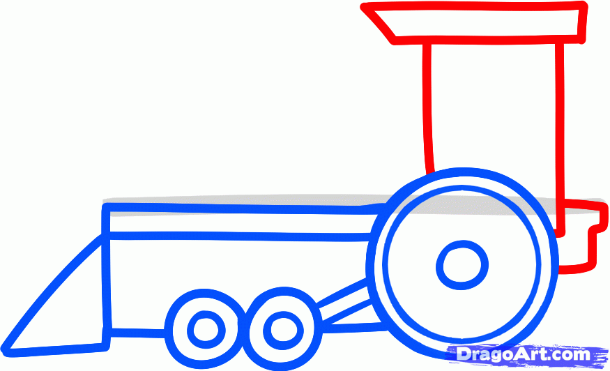 875x532 Draw A Cartoon Train, Step