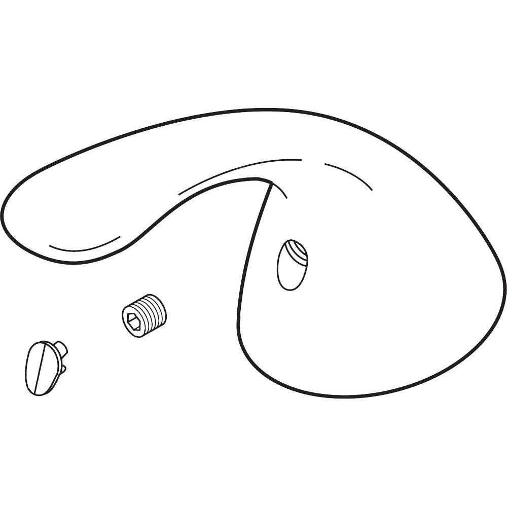 1000x1000 delta pilar waterfall kitchen single lever handle kit in chrome