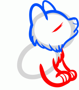 266x302 How To Draw How To Draw A Howling Wolf For Kids