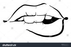236x157 Lip Bite Drawing Easy Tutorial Woman Biting Girl Her Styles Boy