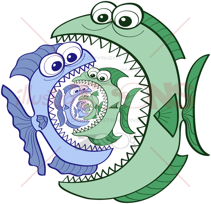 700x676 Voracious Fishes Eating The Smaller One In A Big Food Chain