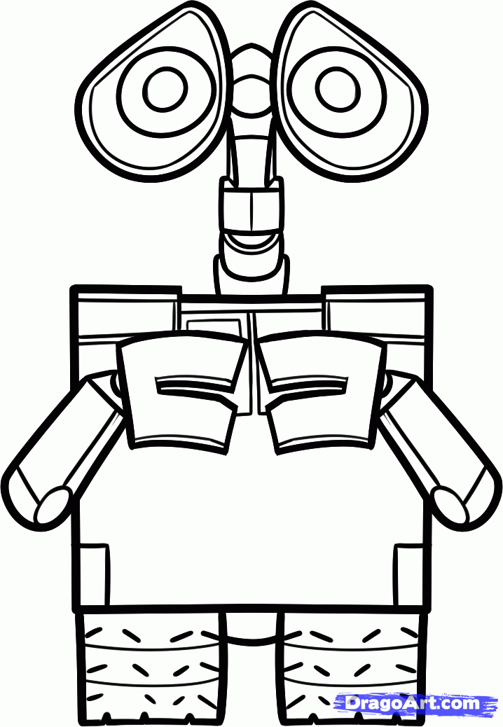 718x1038 Wall E Drawing Simple Komseq