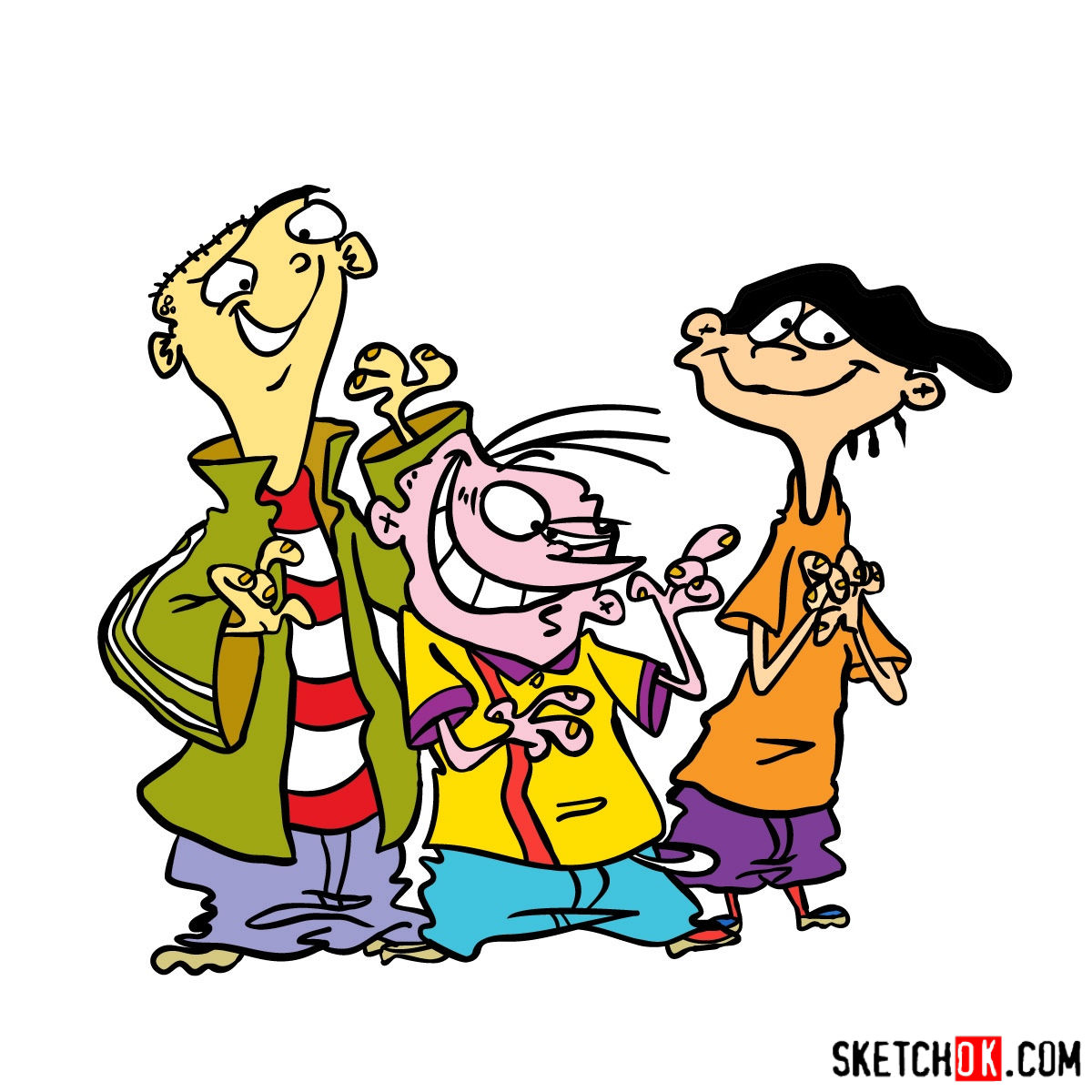 1200x1200 How To Draw Ed, Edd And Eddy Together