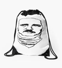 210x230 edgar allan poe drawing drawstring bags redbubble