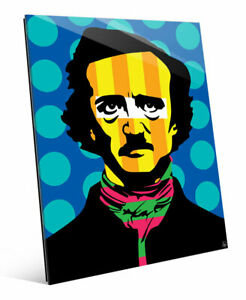 246x300 ivy bronx 'colorful edgar allan poe' graphic art print on glass ebay