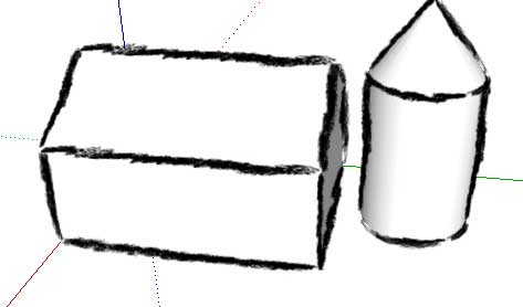 473x278 Drawing Strokes For A Style Library Sketchup Help