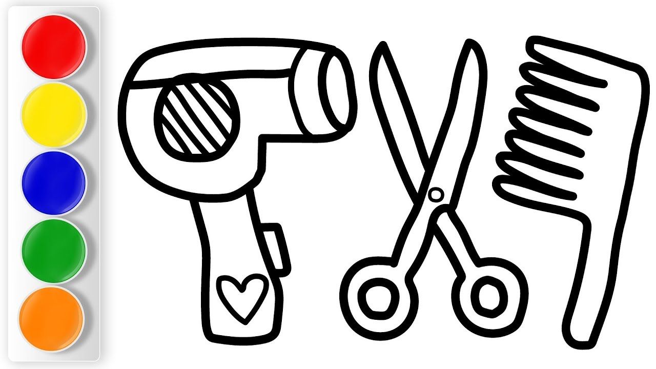 1280x720 How To Draw Hair Accessories For Kids Education Video