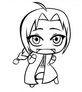 269x302 How To Draw Chibi Edward Elric, Step