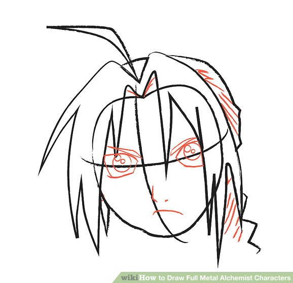 578x559 How To Draw Full Metal Alchemist Characters Steps