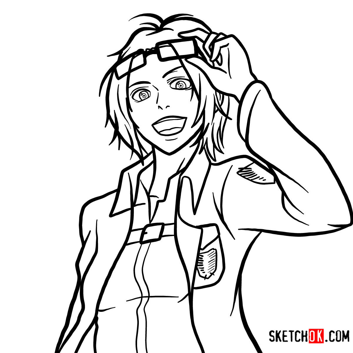 1200x1200 how to draw hange zoe attack on titan