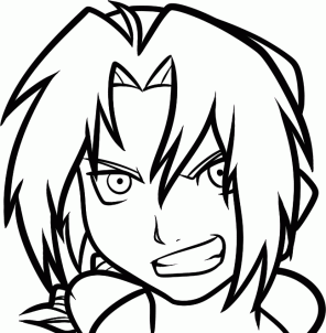 296x302 drawing printout how to draw edward elric easy, full metal alchemist