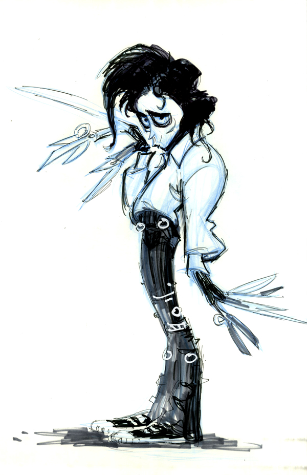 600x927 edward scissorhands theme, photo and artwork the drawing club