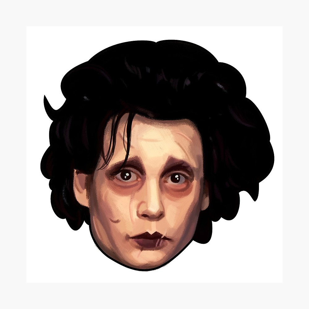 1000x1000 johnny depp edward scissorhands photographic print