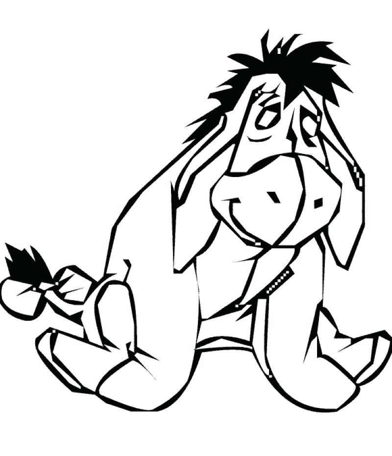 800x930 Eeyore Coloring