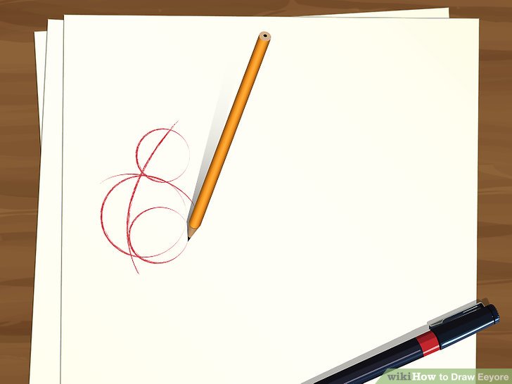 728x546 How To Draw Eeyore Steps