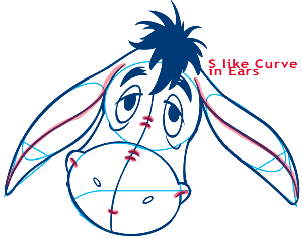 600x473 How To Draw Eeyore From Winnie The Pooh With Easy Step