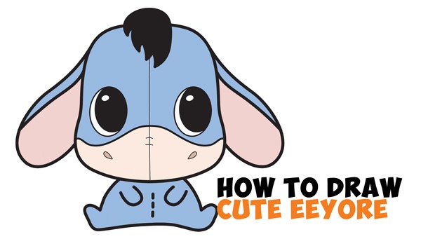 600x341 Learn Howtodraw Cute Chibi Kawaii Eeyore Easy Step