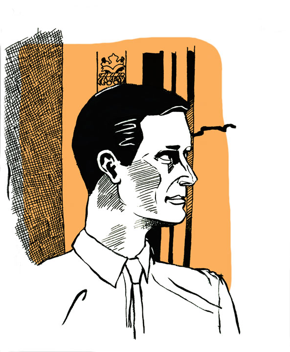 593x720 Profile Of A Man Drawing