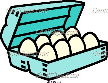 375x290 Egg Carton Clipart