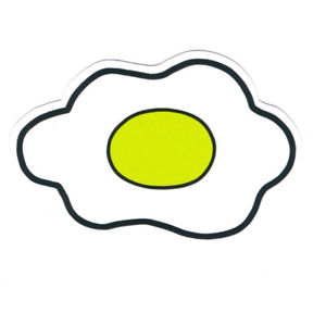 300x300 Egg Drawing Japan Manga Cartoon Comics Waterproof Car