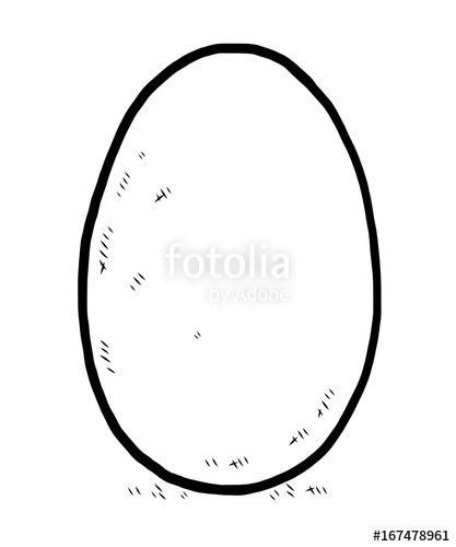 417x500 Egg Cartoon Vector And Illustration, Black And White, Hand Drawn