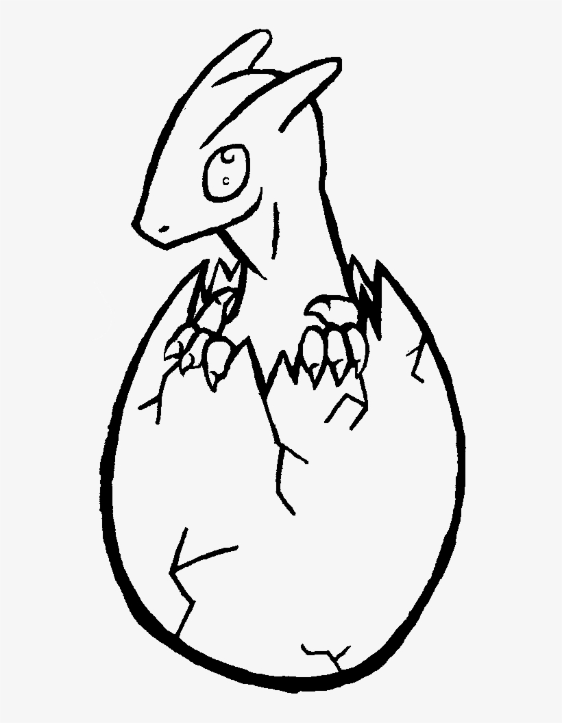 820x1056 Baby Dragon Coming Out Of Egg Drawing